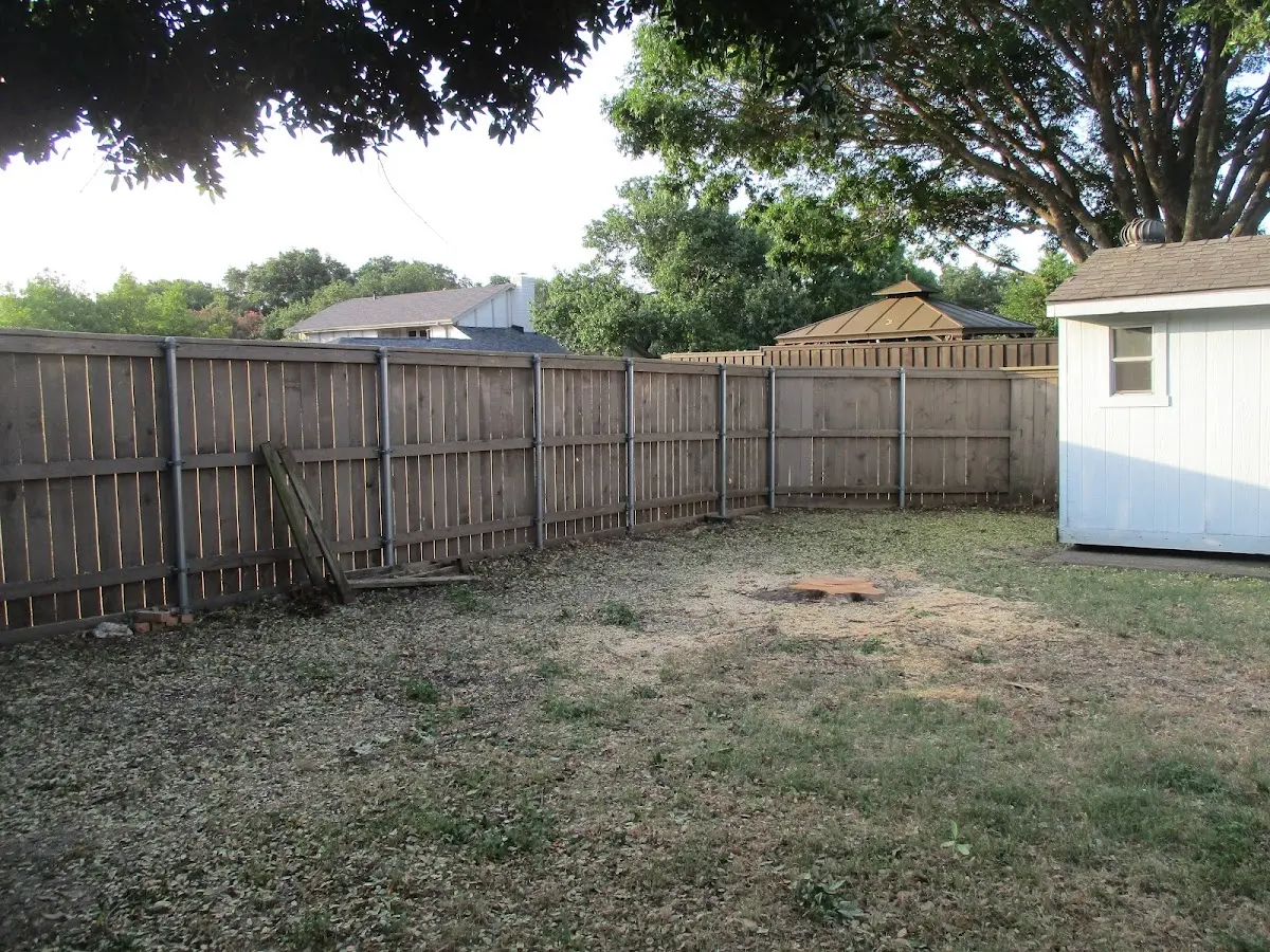 Cleared yard after professional tree removal in Ivins
